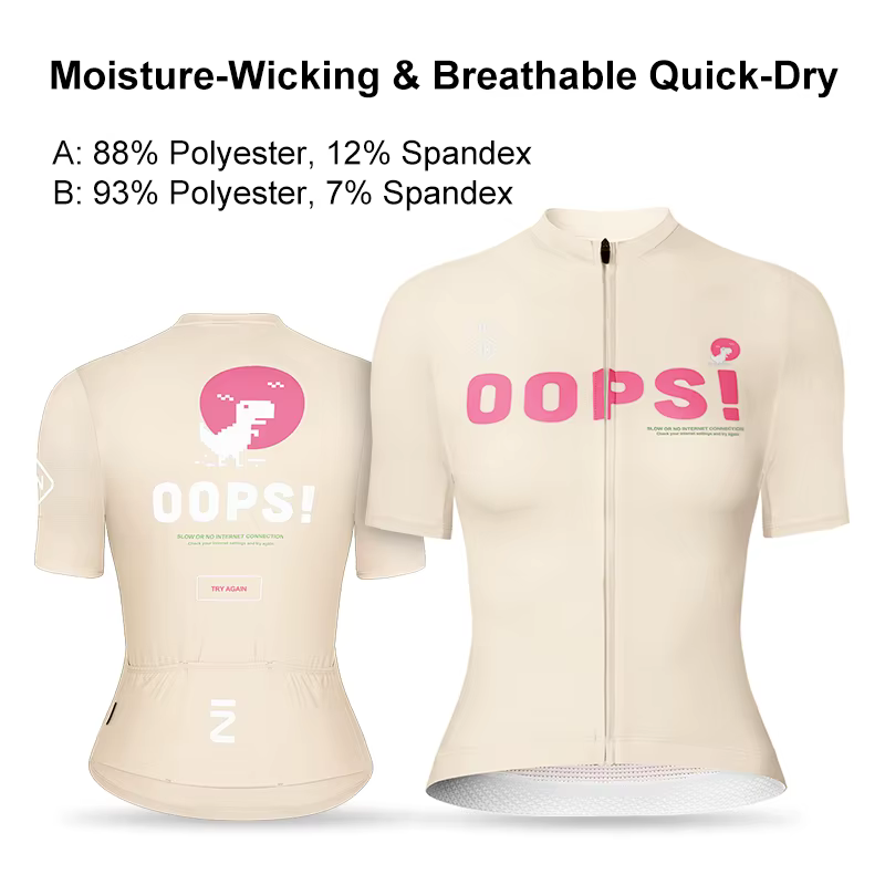 Maillot de cyclisme INBIKE pour femme, manches courtes, coupe ajustée, respirant, avec logo réfléchi