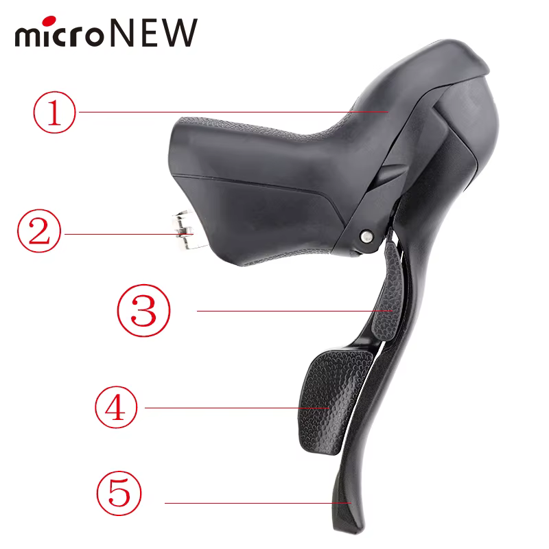MicroNEW-Manette de vitesse de vélo de route, leviers de frein, dérailleur avant pour Shimano, 2x7,
