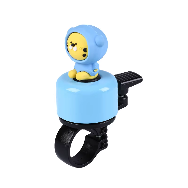 Mini cloche de vélo pliante avec motif animal de dessin animé, son fort, route, montagne, guidon d'e