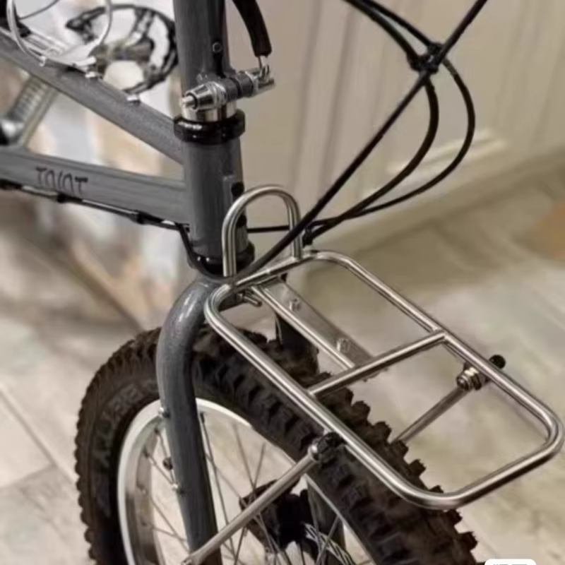Porte-vélos en acier inoxydable, unité séparée légère, porte-bagages de vélo de route durable et rob