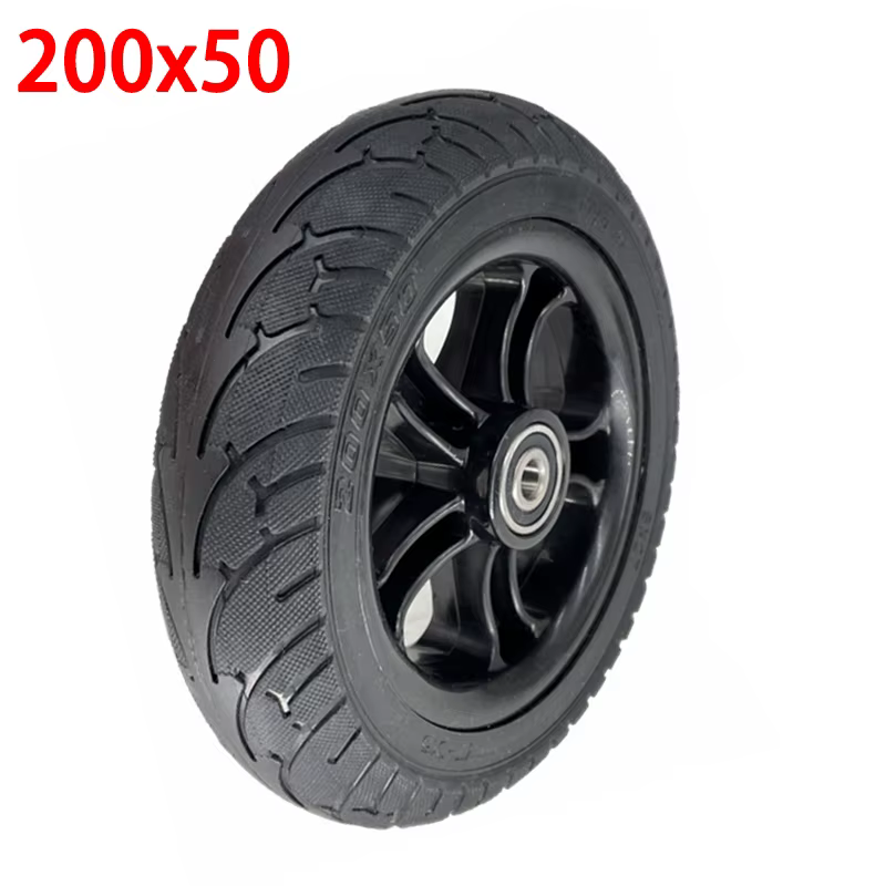 Roue Solide de 8 Pouces, 200x50, pour Scooter Électrique, Voiture d'Équilibre, VPN, Anti-crevaison, 