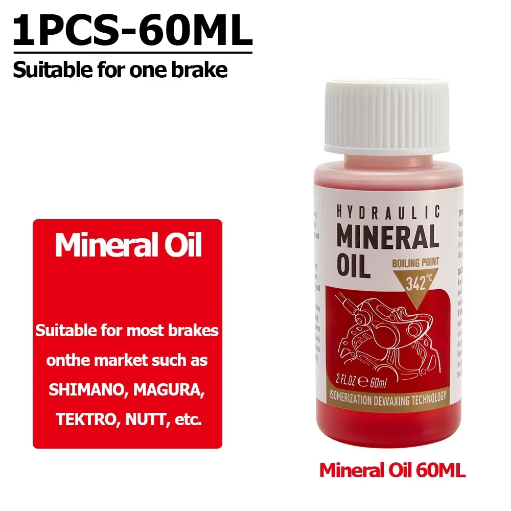 Huile minérale de frein de vélo, Kit de purge d'huile de frein à disque hydraulique de vélo, outil d