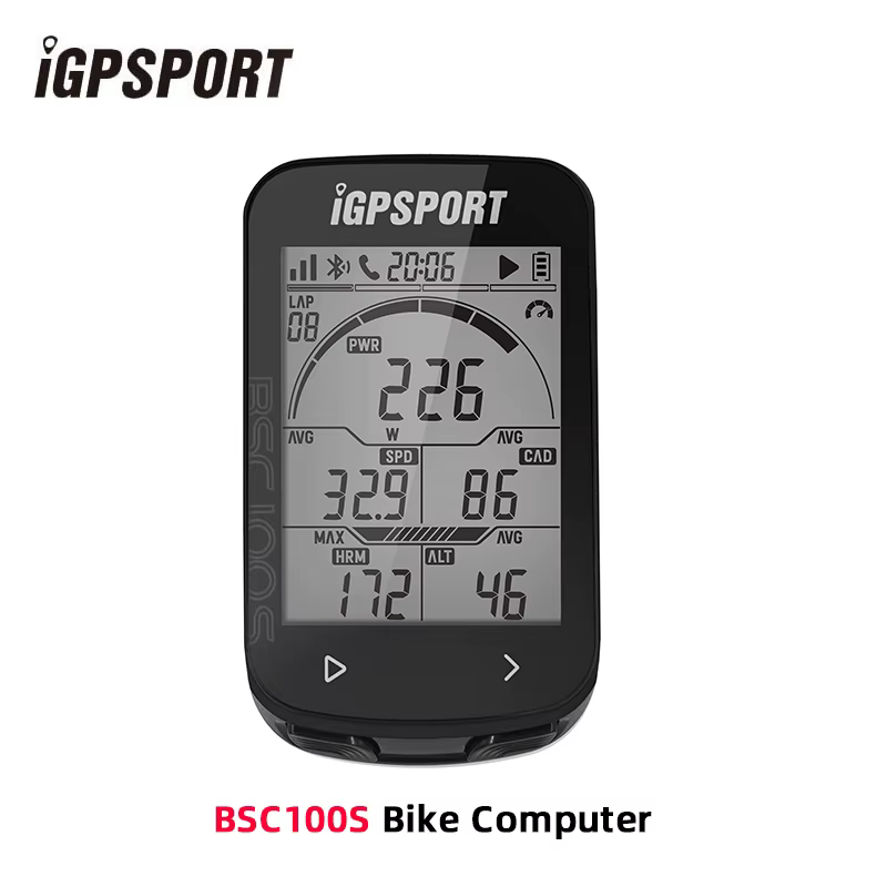 IGPSPORT BCS100S ordinateur de vélo BLE ANT + 2.6 pouces IPX7 type-c 40H autonomie de la batterie ré