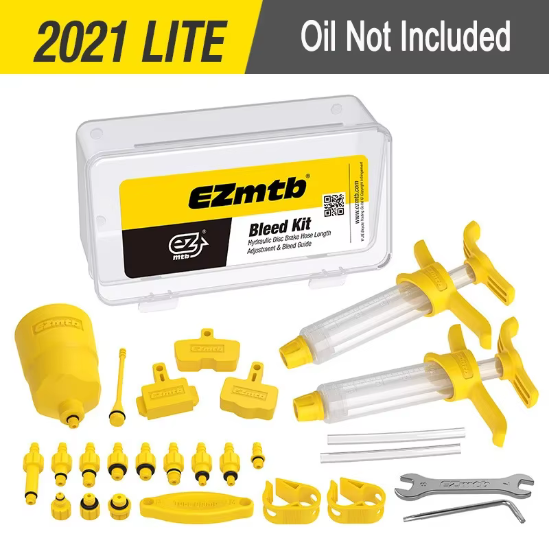 Ezmtb Kit de purge d'huile de frein à disque hydraulique de vélo outils pour SHIMANO, SRAM, Avid, MA