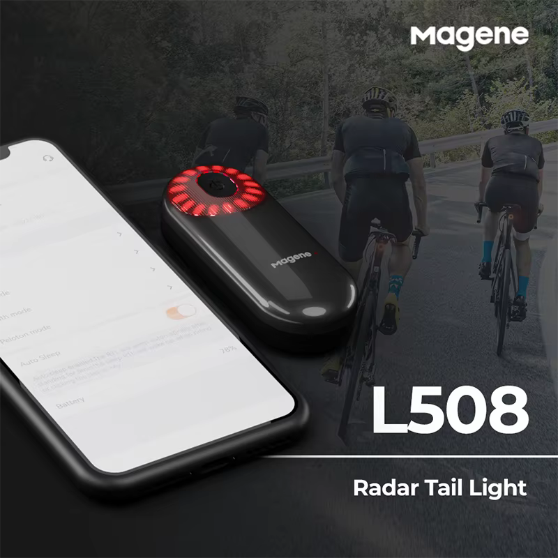 Magene Radar feu arrière de vélo L508 lampe de détection de frein arrière de vélo tige de selle char