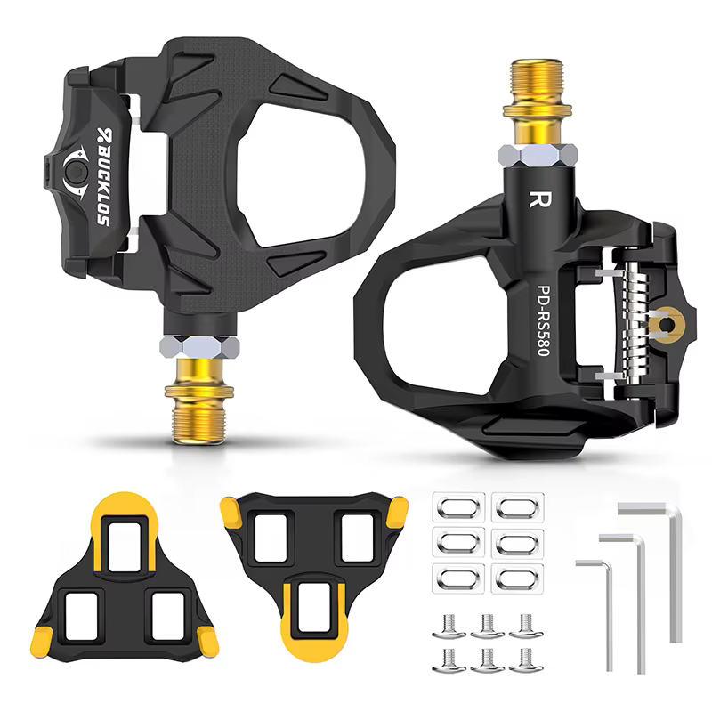 Pédales de vélo de route BUCKLOS, plateforme ultralégère, pédales de vélo sans clip pour SPD SL, rep