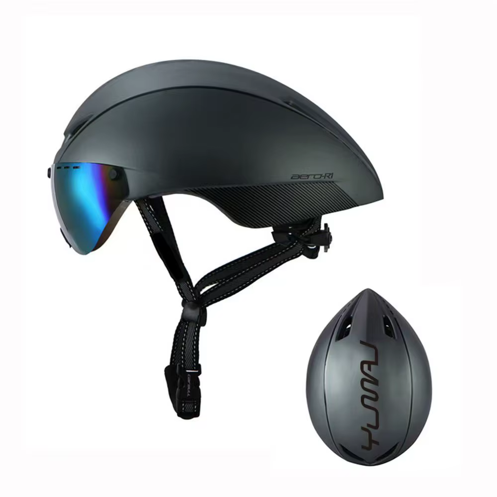 Nouveau YUMAJ TT casque lunettes Aero route casques de vélo course cyclisme vélo sport casque de séc
