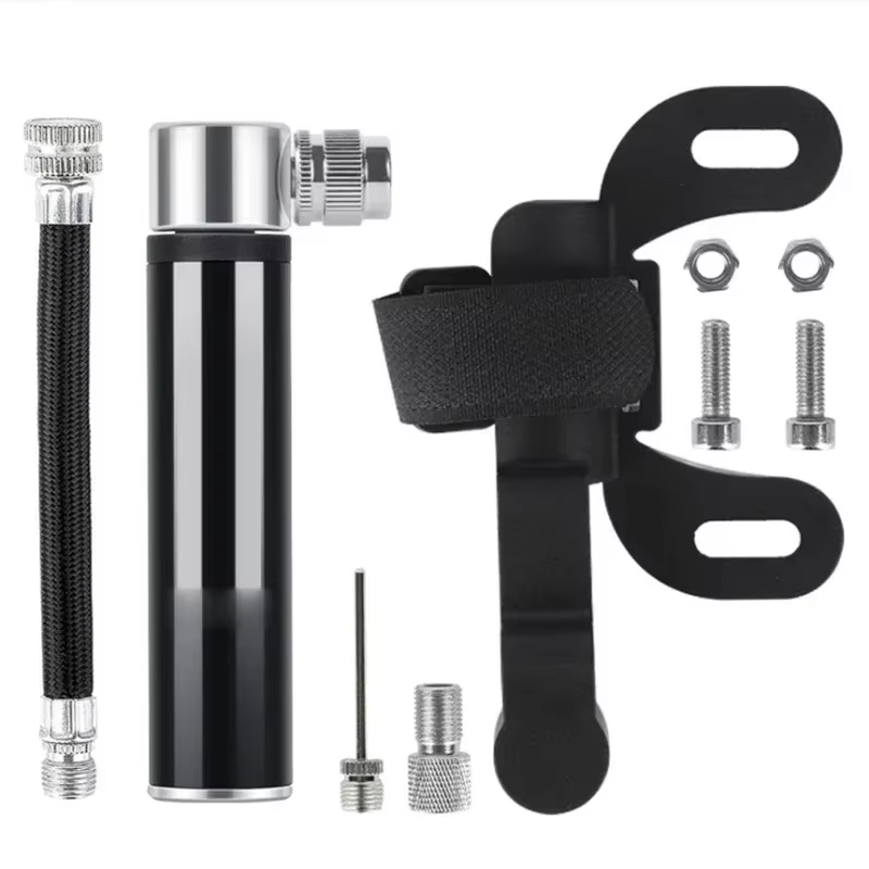 Mini pompe à vélo Portable en alliage d'aluminium, pompe à Air manuelle, gonfleur de pneus à bille,