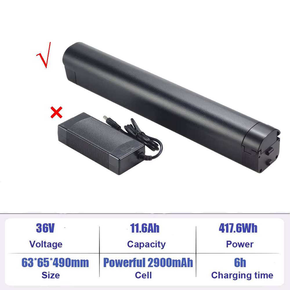 Batterie Li-ion de remplacement pour vélo électrique 36V 11.6Ah, batterie au lithium pour Megamo Kin