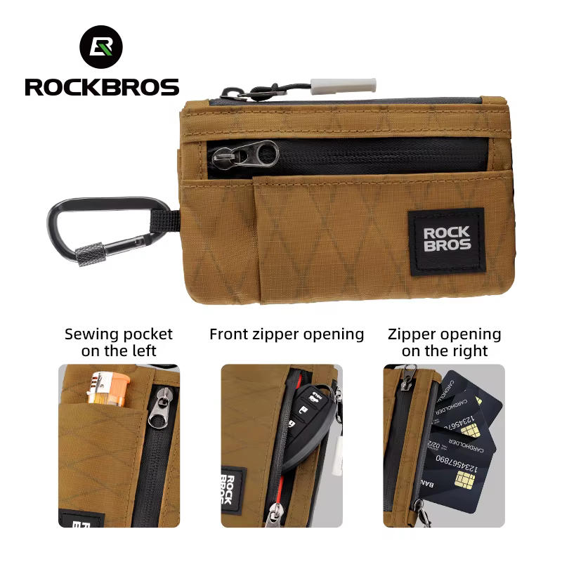 ROCKBROS sac de téléphone de cyclisme sac à main Portable léger boucle suspendue sac de carte multif