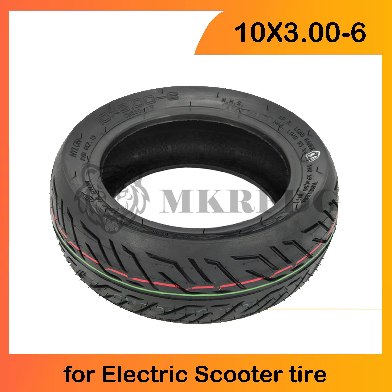 Pneu Tubeless 10x3.00-6 de haute qualité pour Scooter électrique Kugoo M4 Pro 10 pouces pneu sous vi