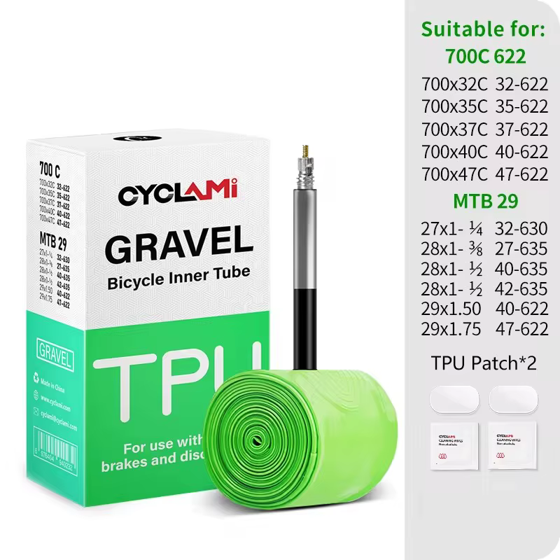 CYCLAMI ultraléger route vtt 29 vélo TPU chambre à air pneu français Valve FV 45mm pour gravier 700C