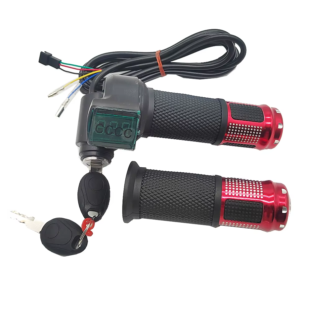 Accélérateur de vélo électrique 12V/24V/36V/48V/60V/72V/84V/96V, avec batterie, interrupteur d'affic