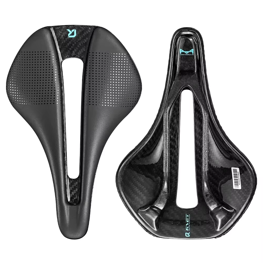 RYET 3D imprimé 155mm selle de vélo entièrement en carbone 7x9 ultraléger 120g siège de vélo selle E