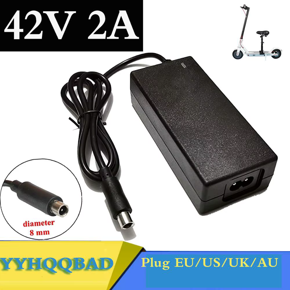 Chargeur de batterie pour Scooter électrique Xiaomi Mijia M365, 42V 2a, adaptateurs d'alimentation, 