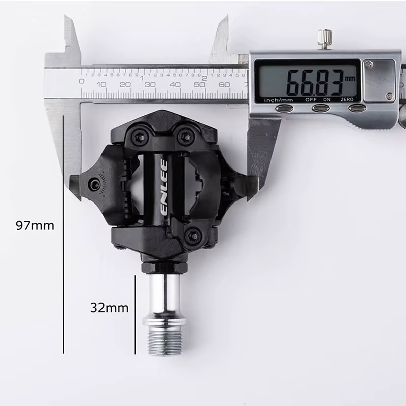 ENLEE pédale de verrouillage de vélo 1 avec taquet gratuit pour système SPD vtt route aluminium anti