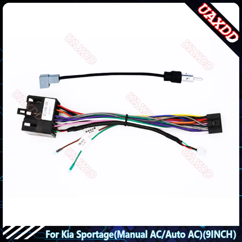 Pour Kia Sportage, autoradio MP5 DVD Android 9 pouces avec écran multimédia, lecteur vidéo, câbles, 