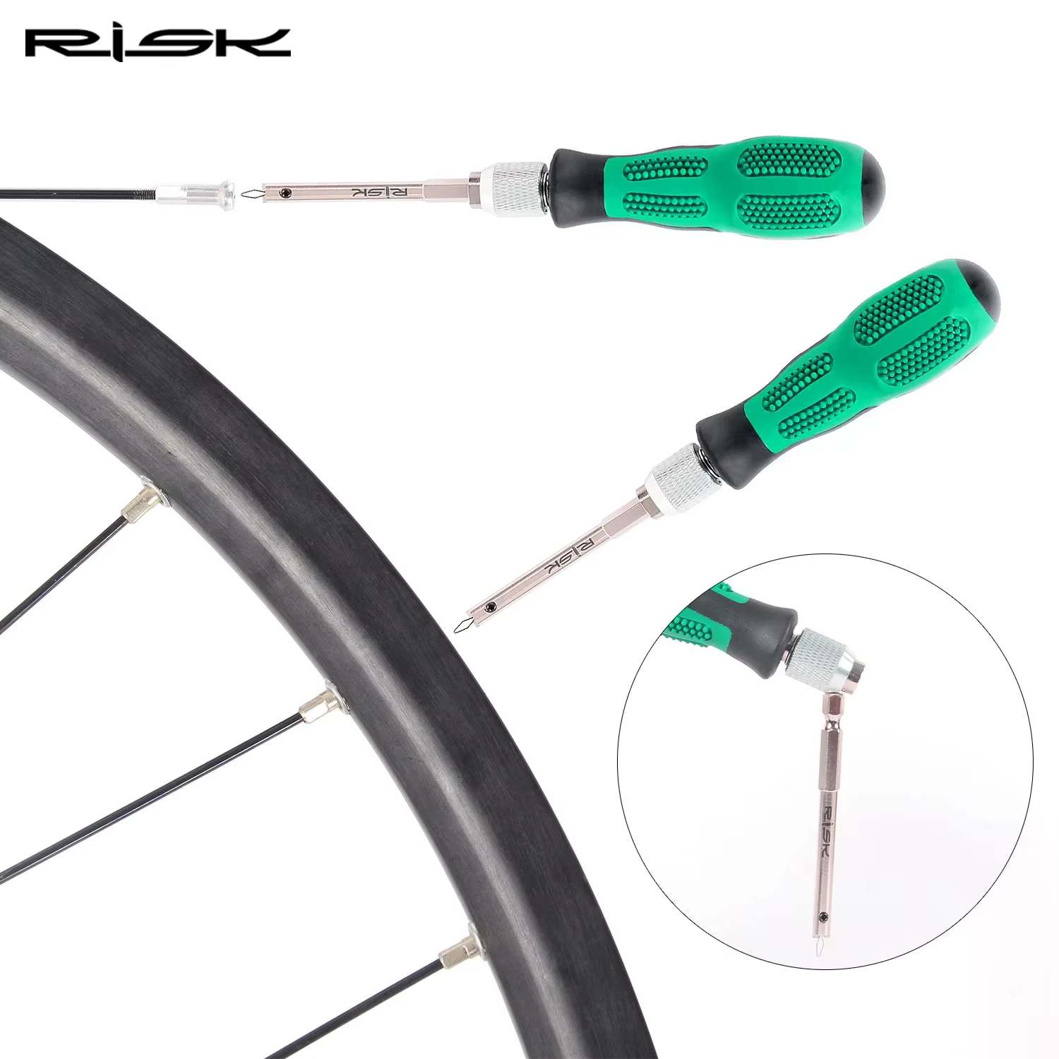Risque outil d'installation de capuchon de rayon de vélo jeu de roues de jante de vélo capuchon de r