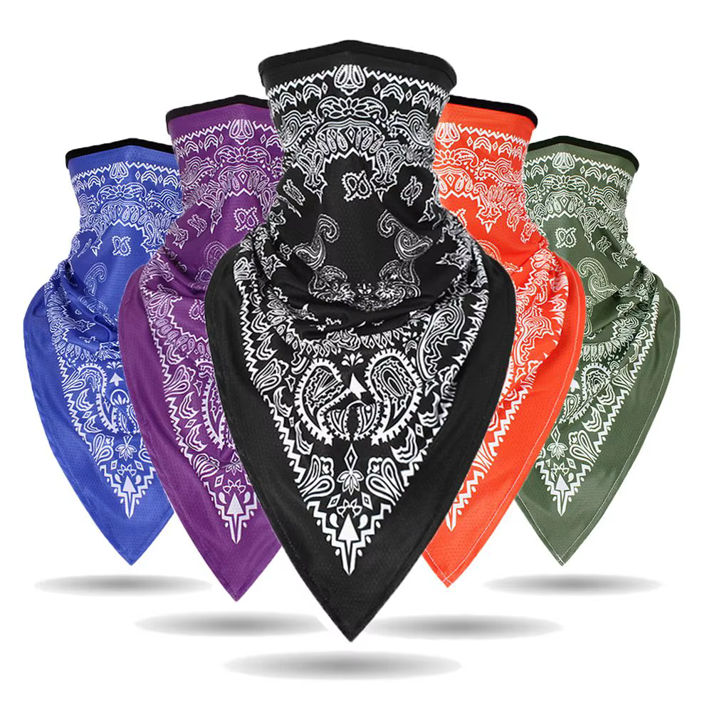 Couvre-cou respirant coupe-vent pour cyclisme, cagoule coupe-vent, bandana anti-poussière, moto, vél