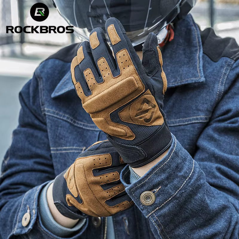 ROCKBROS – gants de vélo respirants et antidérapants, antichocs, en Polyester, confortables, équipem