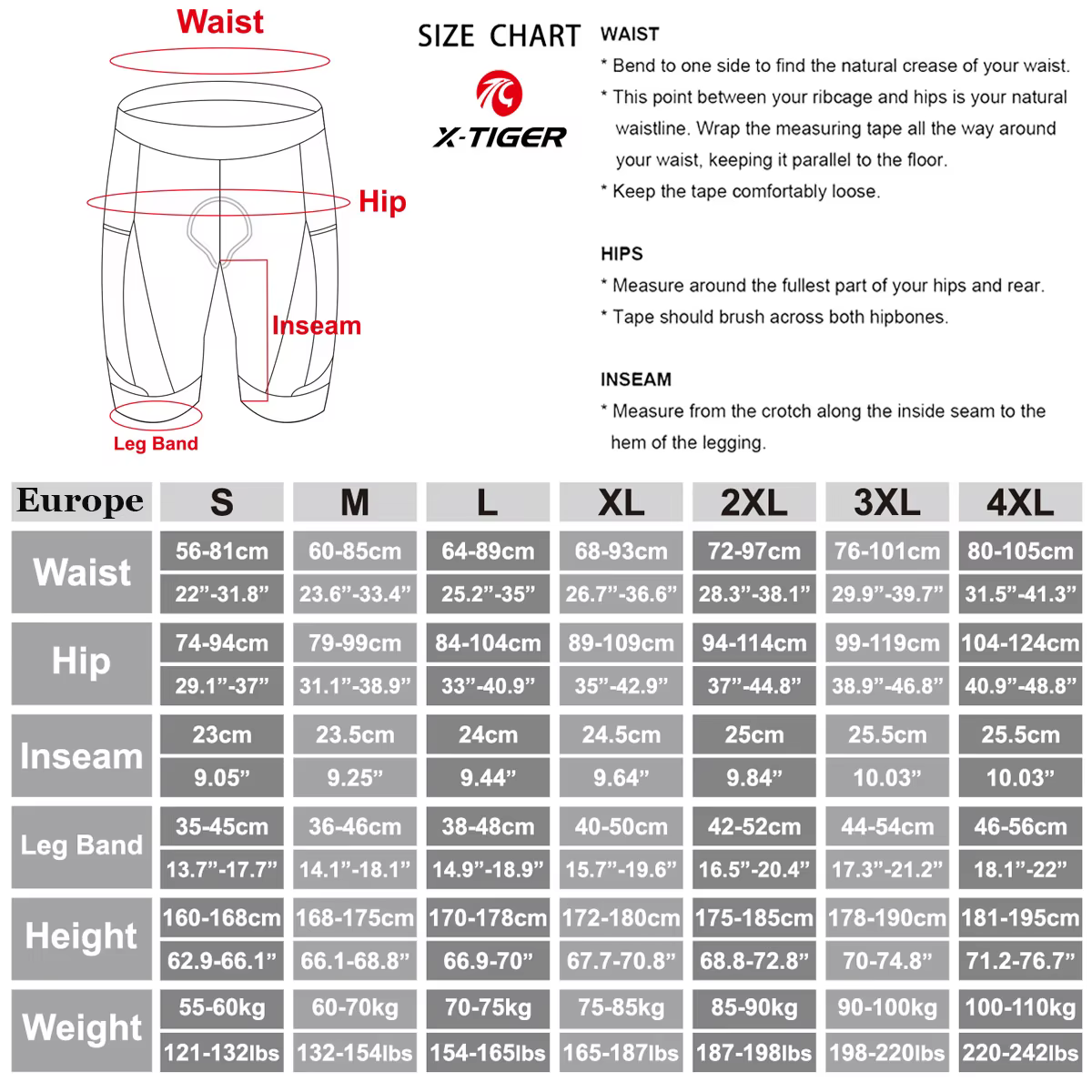 X-TIGER cuissard de cyclisme Pro Licra UPF50 + VTT respirant hommes 5D rembourré collants d'équitati