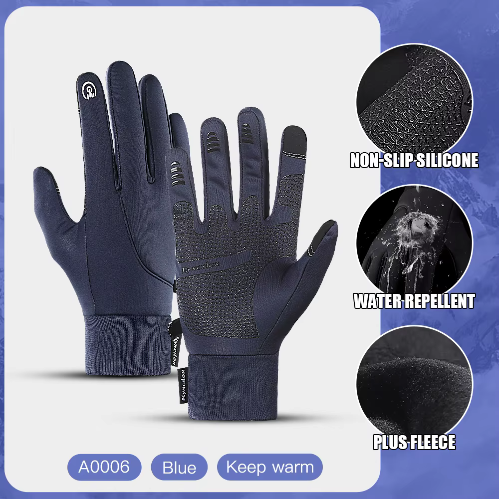Gants thermiques étanches à écran tactile pour hommes et femmes, mitaines de ski de course en plein