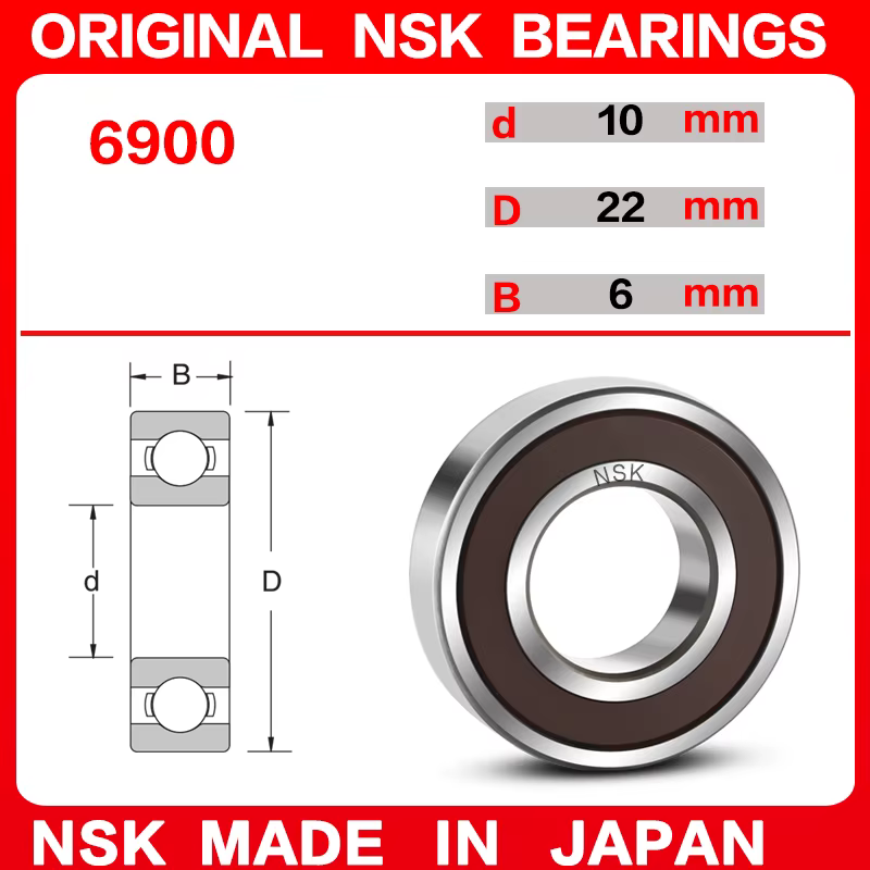 2 pièces roulements de vélo originaux du Japon NSK 6902 6802 6803 6804 6805 6806 6903 6000 6001 6800