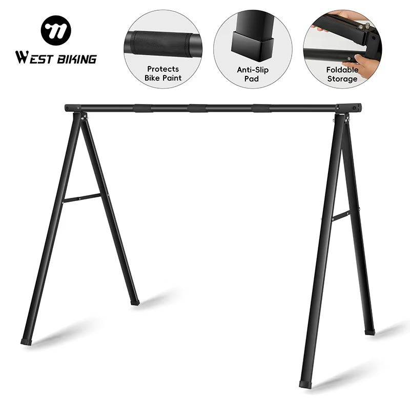 Support vertical pour 3 vélos WEST BIKING, pliable, en acier, pour le rangement à domicile ou au gar