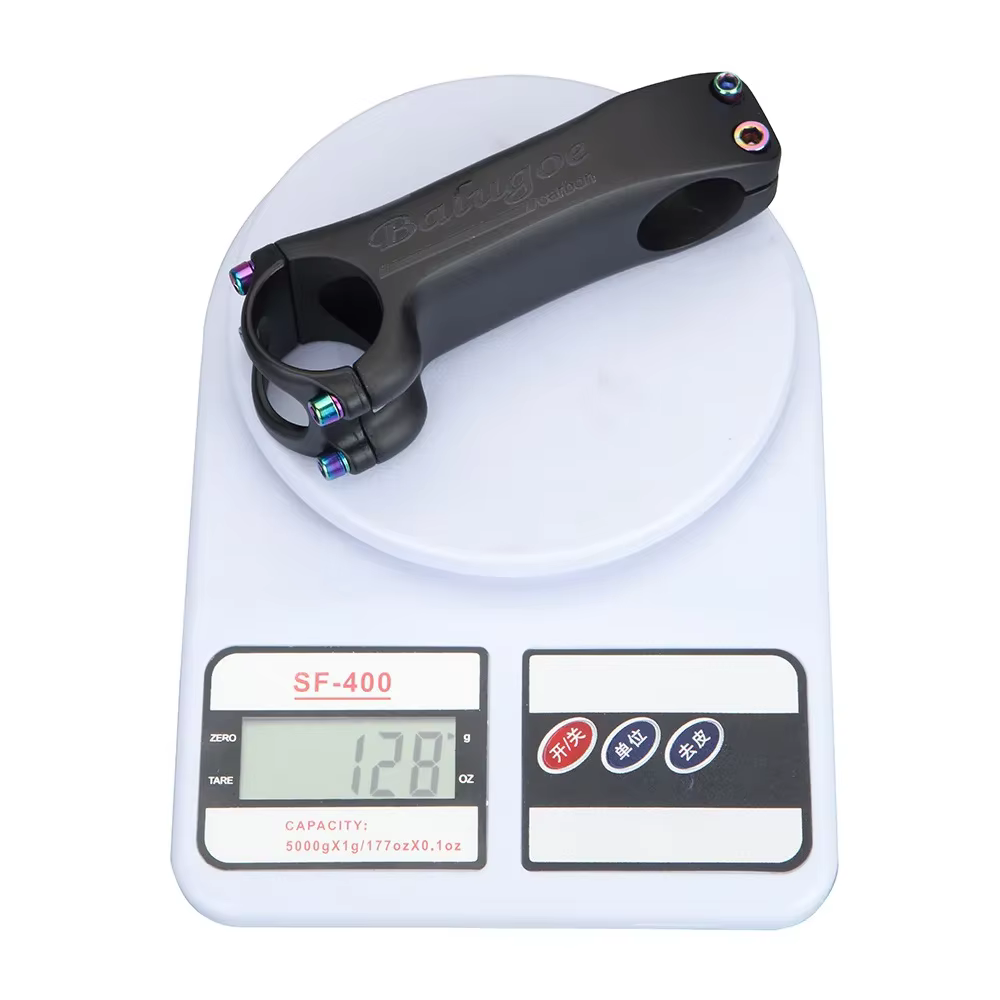 BALUGOE tige de guidon de vélo en carbone ultralégère 6/17 degrés 31.8mm 70mm-130mm puissance tige d
