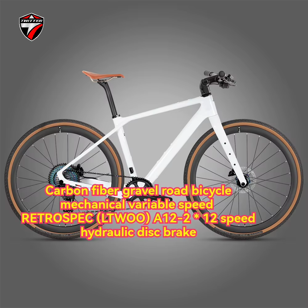 Vélo de route en carbone TWITTER GRAVEL-X, avec système de changement de vitesse électronique EDS-13