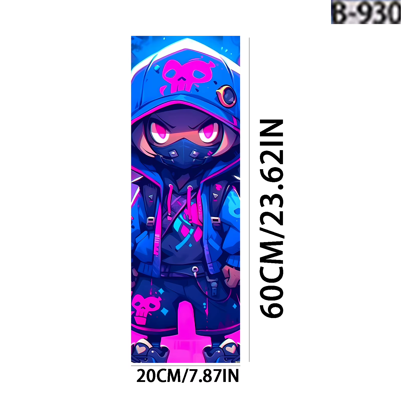 1 grand autocollant coloré et cool pour scooter, autocollant décoratif DIY pour scooter/skateboard, 