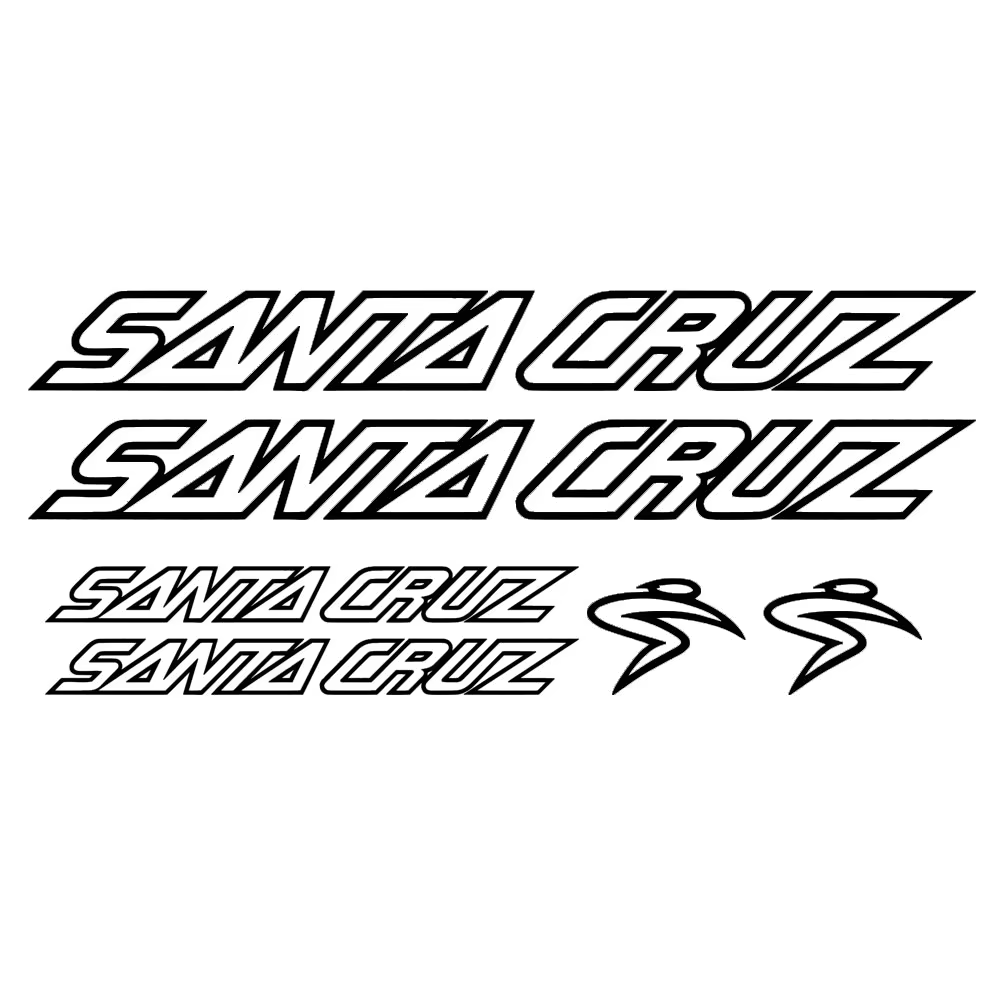 pour ensemble d'autocollants/autocollants de vélo Santa Cruz