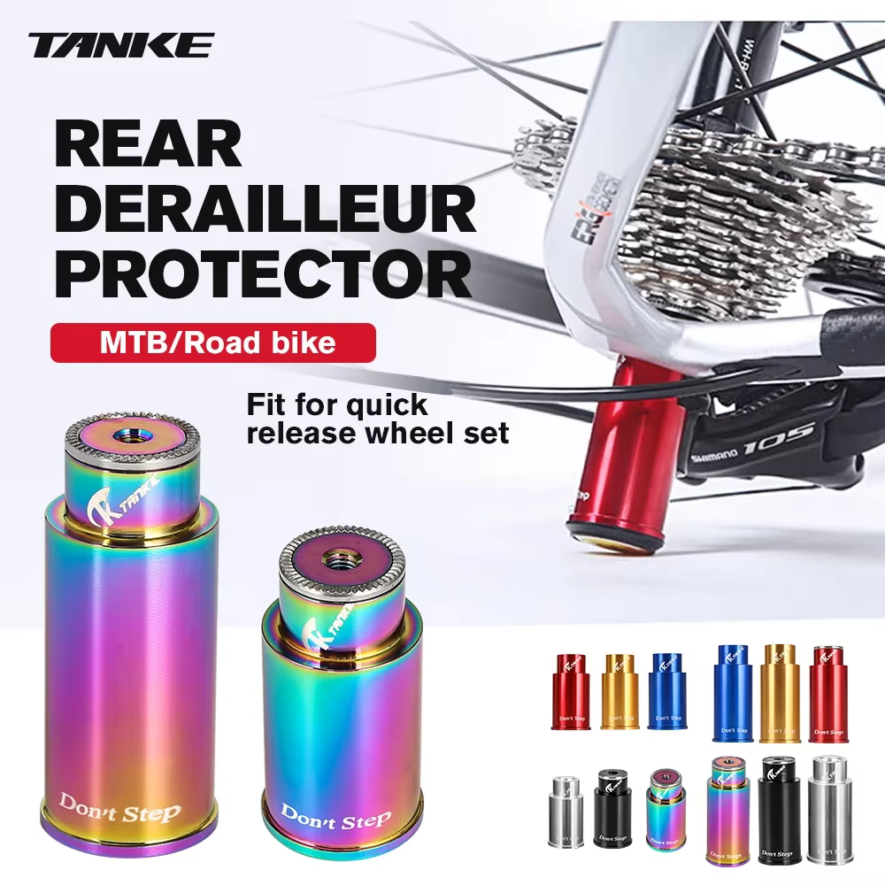 TANKE-Protecteur de Transmission arrière de vélo, support de lampe de cyclisme sur route, accessoire