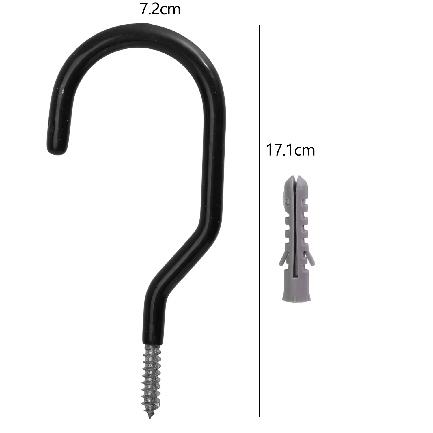 Crochets de vélo muraux avec boulons, crochet métallique multifonctionnel pour paniers suspendus rob