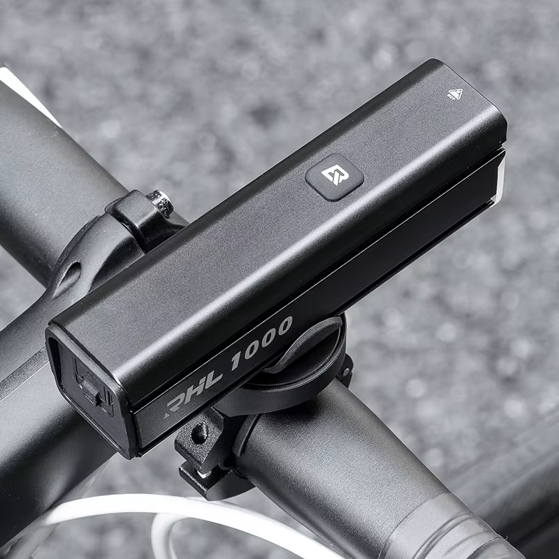 ROCKBROS – lumière de vélo 1000lm, charge type-c, éclairage avant pour vtt, vélo de route, 4500mAh, 