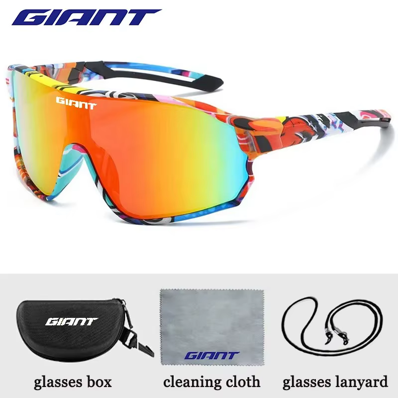 Lunettes de cyclisme GIANT UV400, verres REVO anti-buée, clarté HD, lunettes de soleil pour VTT/vélo