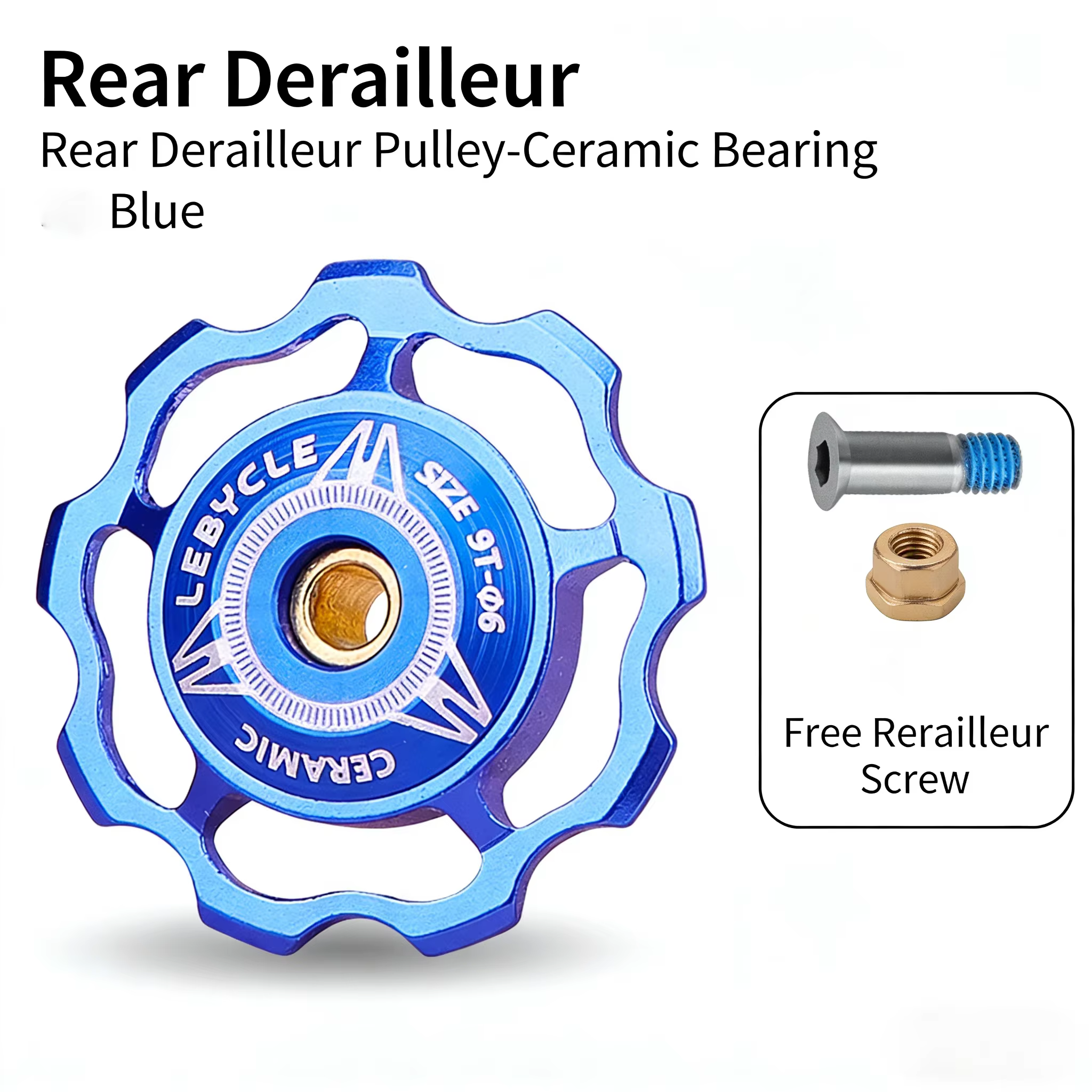 Poulie de dérailleur de vélo 9T/11T/13T/15T, roulement en céramique/acier, alliage d'aluminium, pour