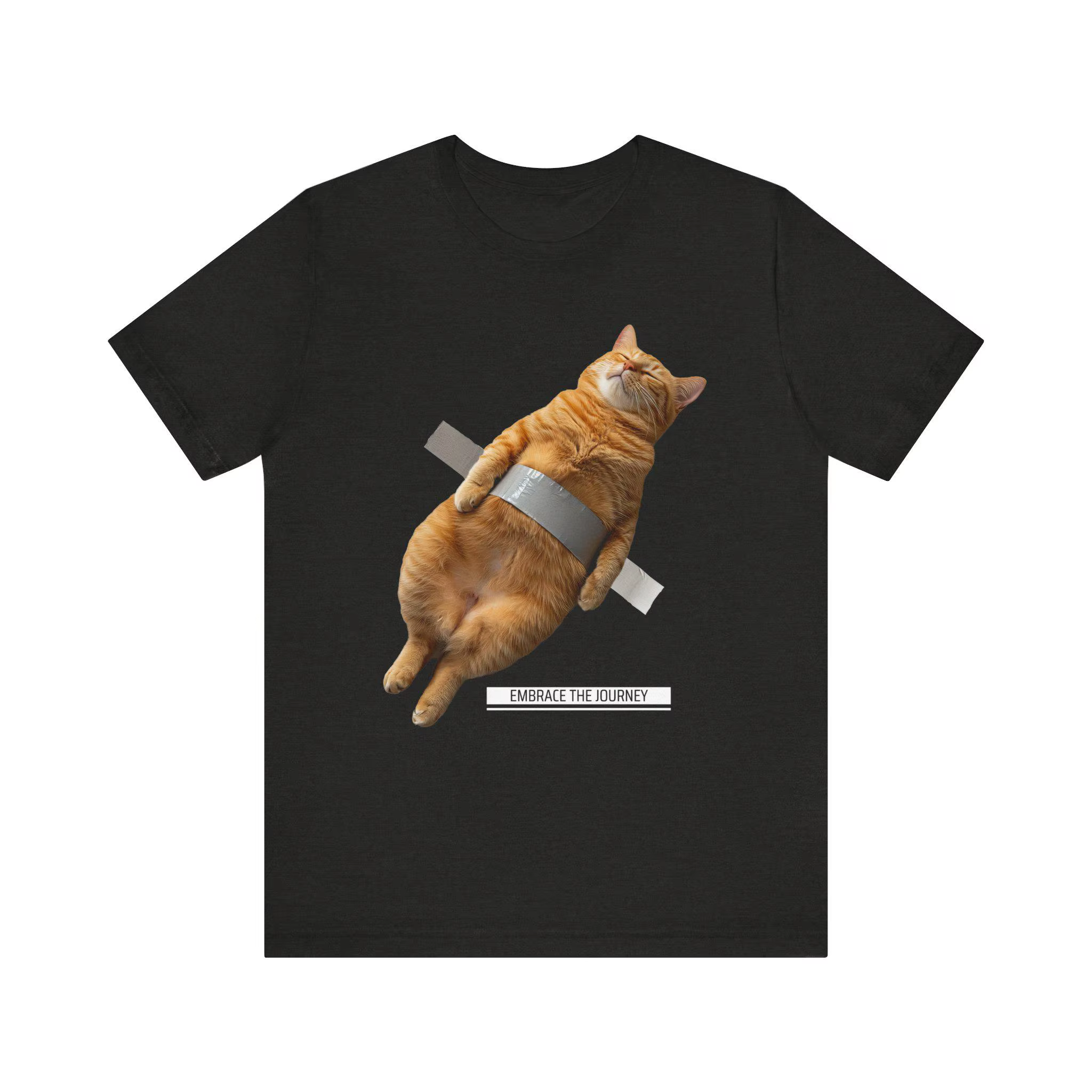 Vintage Orange chat graphique unisexe T-shirt ludique drôle Style quotidien T-Shirt toujours patron 