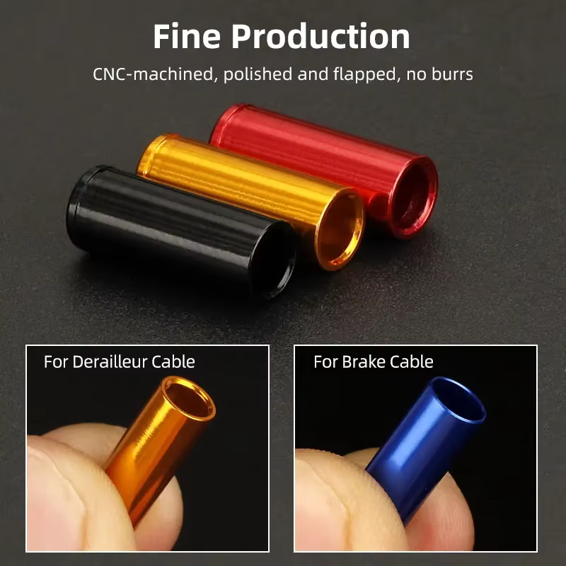 Embout de câble de frein de vélo en alliage de 5mm, embouts de boîtier de 4mm, dérailleur de vélo de