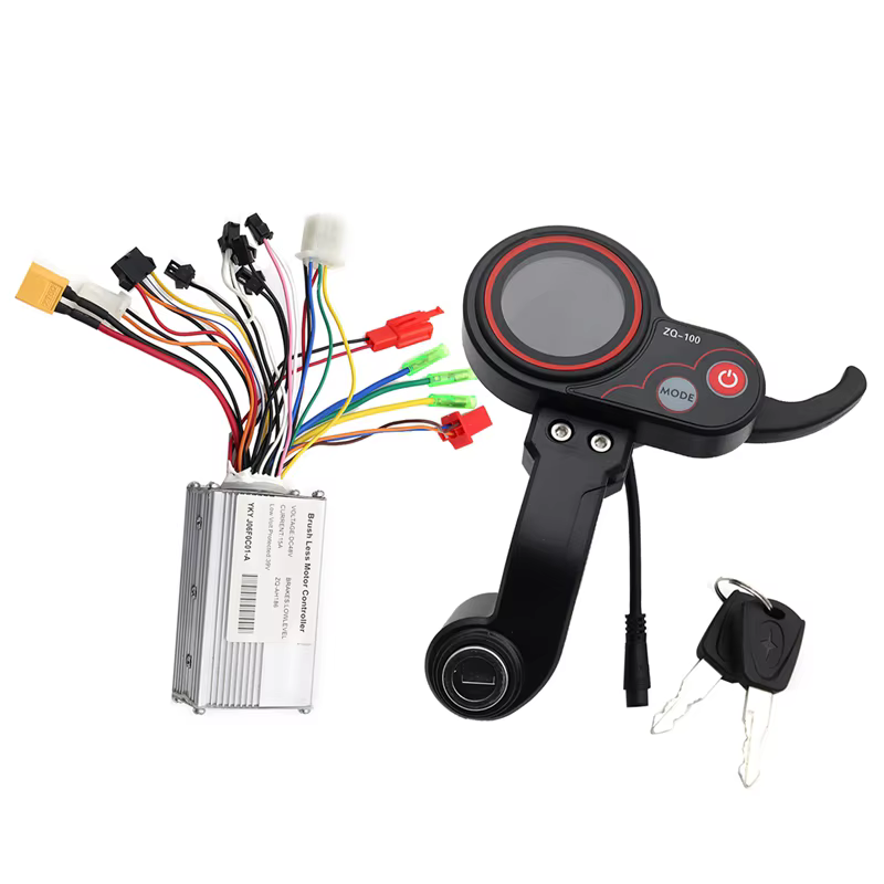 Contrôleur 48V + compteur de kilométrage ZQ-100 avec clé de vitesse, compteur de Scooter électrique