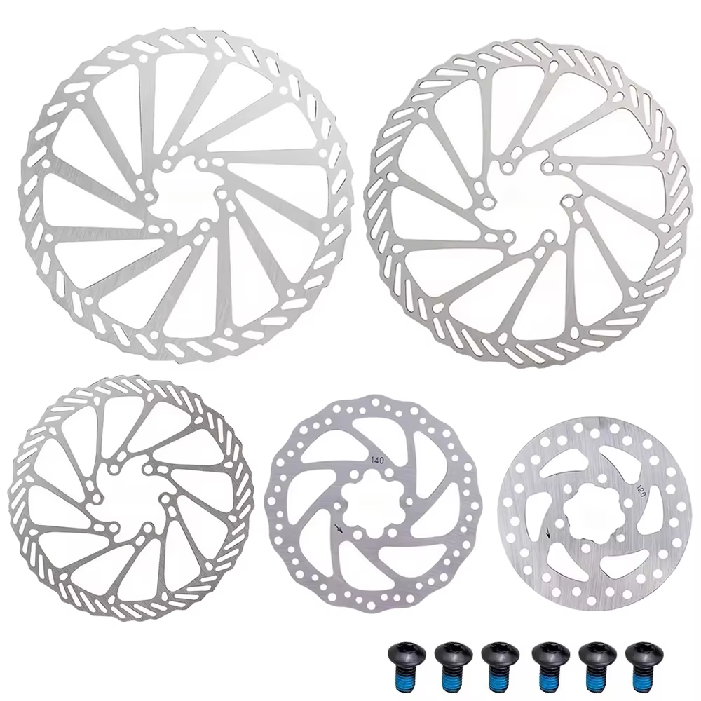 Rotor de frein de vélo vtt 120 140 160 180 203mm 6 pouces, Rotor de frein hydraulique en acier inoxy