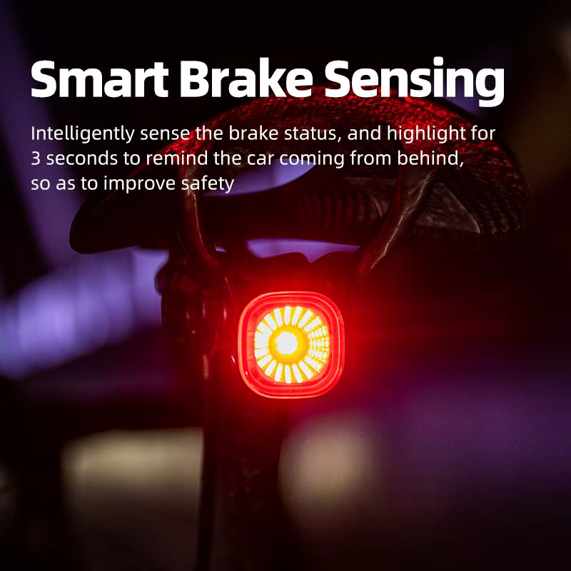 XOSS XR01 Vélo Arrière Lumière Intelligente Auto Frein Détection Feu arrière LED De Charge Étanche V