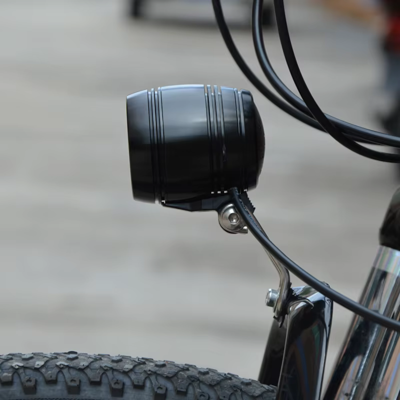 Lampe frontale avant de vélo pour Dynamo de moyeu avec câble de feu arrière, lampe de poche compacte