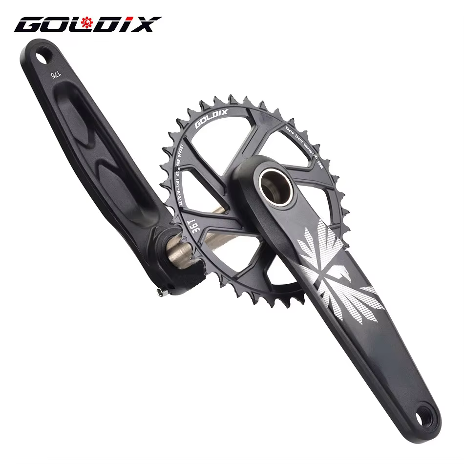 GOLDIX – pédalier de vélo vtt, plateau de vélo 170mm 175mm noir 0 degrés 30T 32T 34T 36T 38T en alli