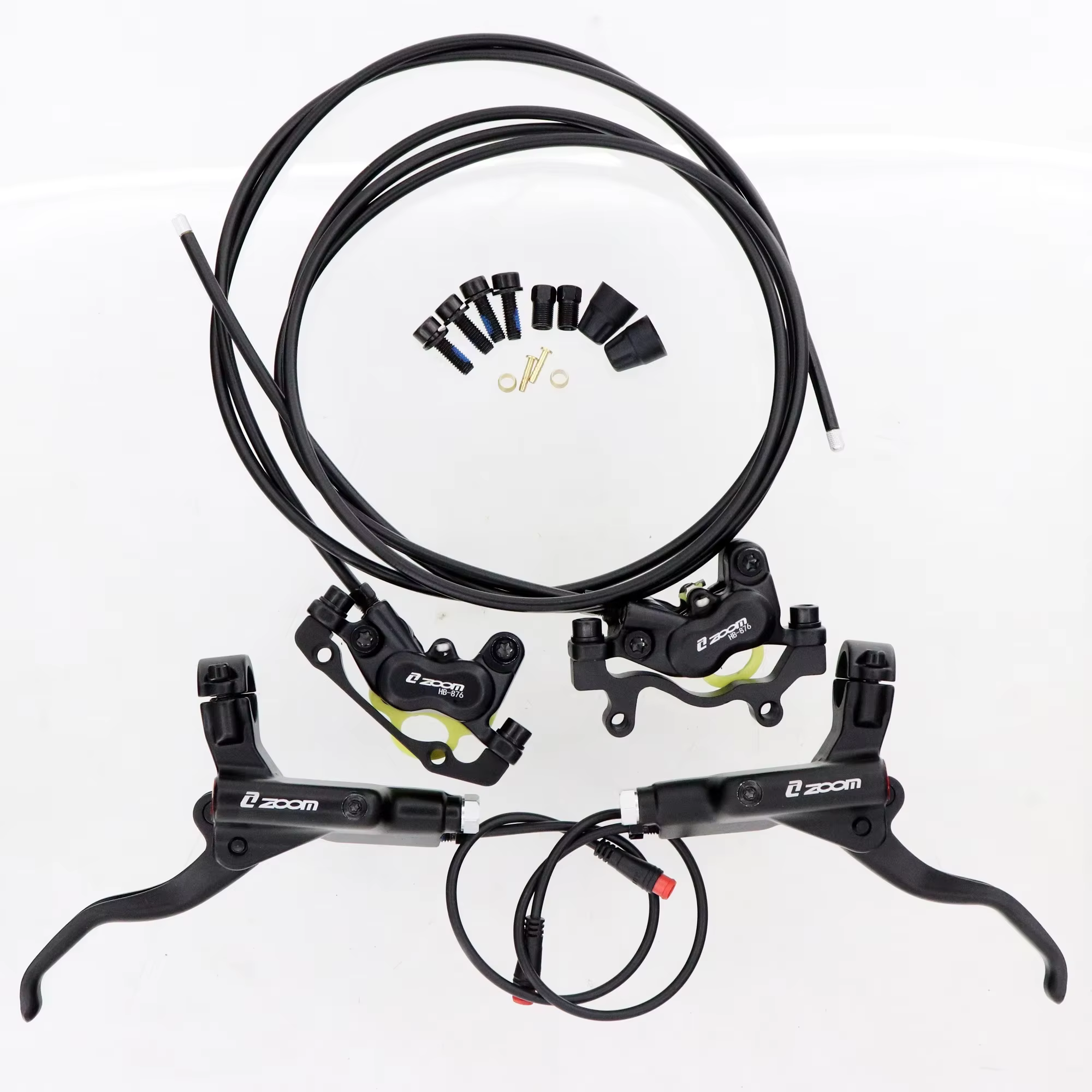 ZOOM HB-876E e-bike 4 pistons jeu de freins à disque hydrauliques Scooter électrique pliant vtt vélo