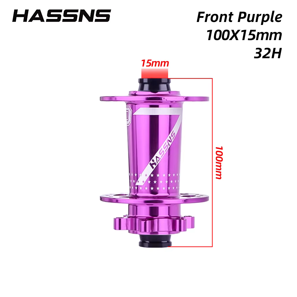 HASSNS Moyeux de vélo tout-terrain 32 trous 135X10 100X15 Structure HG à vitesse unique compatible a
