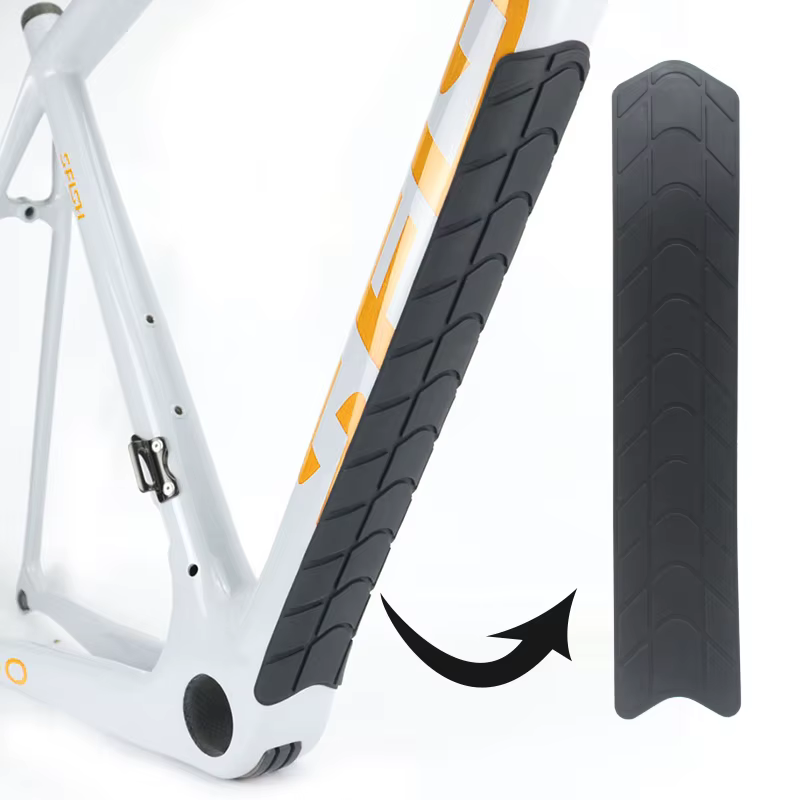 Autocollant anti-rayures en silicone pour cadre de vélo de route et VTT, protection du tube alertes 