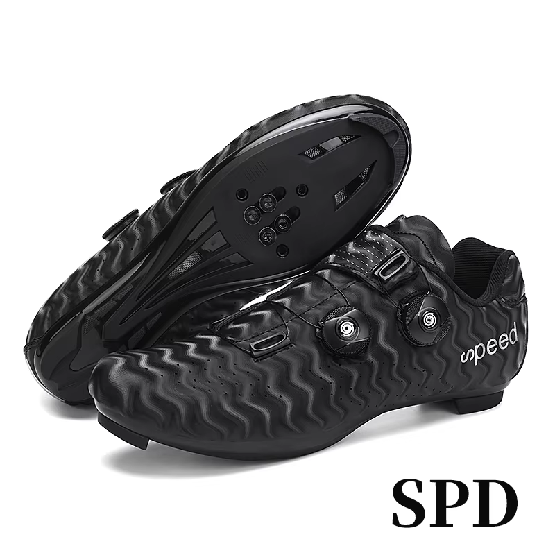 Nouvelles chaussures de cyclisme sur route pour hommes, chaussures de compétition de cyclisme à bloc