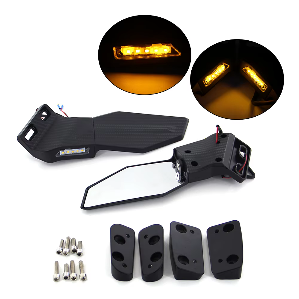 Rétroviseur Convexe Universel pour Moto, Scooter, E-Bike, 2 Pièces/Paire, 6mm