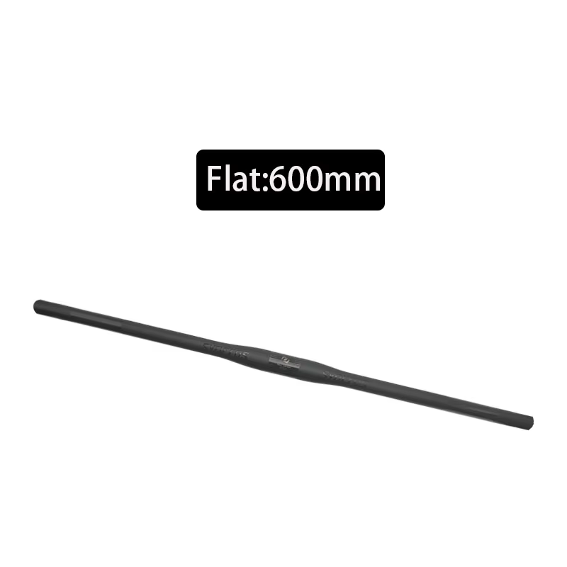 Guidon plat en carbone intégral pour VTT 31,8*600-780mm droit/à bec d'oiseau Pièces de vélo pour VTT